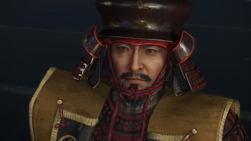 Nioh 3 shogun in plate armor helmet