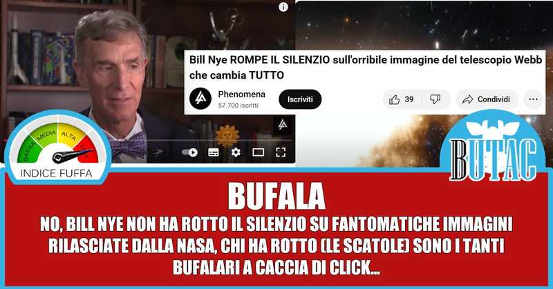 Bill Nye, il telescopio Webb e la fuffa al quadrato