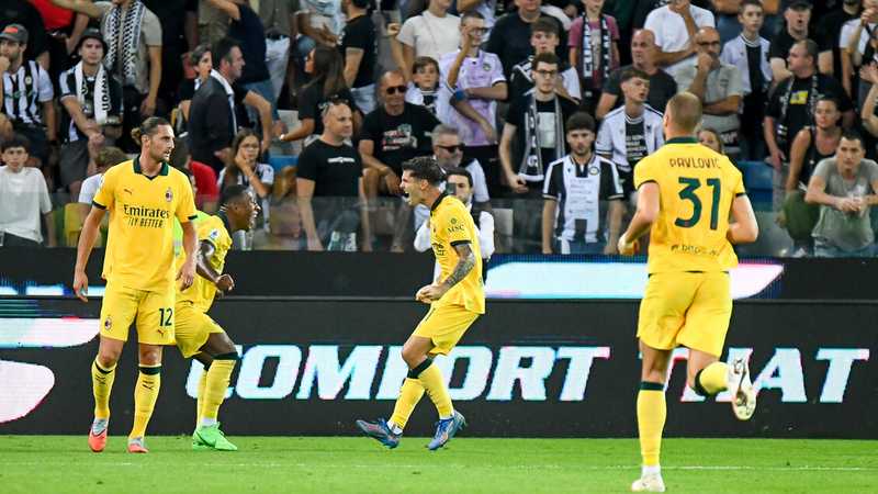 Serie A, in campo Udinese-Milan 0-3 DIRETTA e FOTO