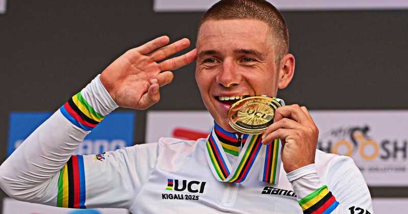 Mondiali di ciclismo, Evenepoel domina la crono: lo smacco a Pogacar, che finisce fuori dal podio