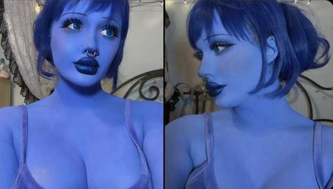 SadieSlime: l’influencer trans che vuole diventare… tutta blu [VIDEO]