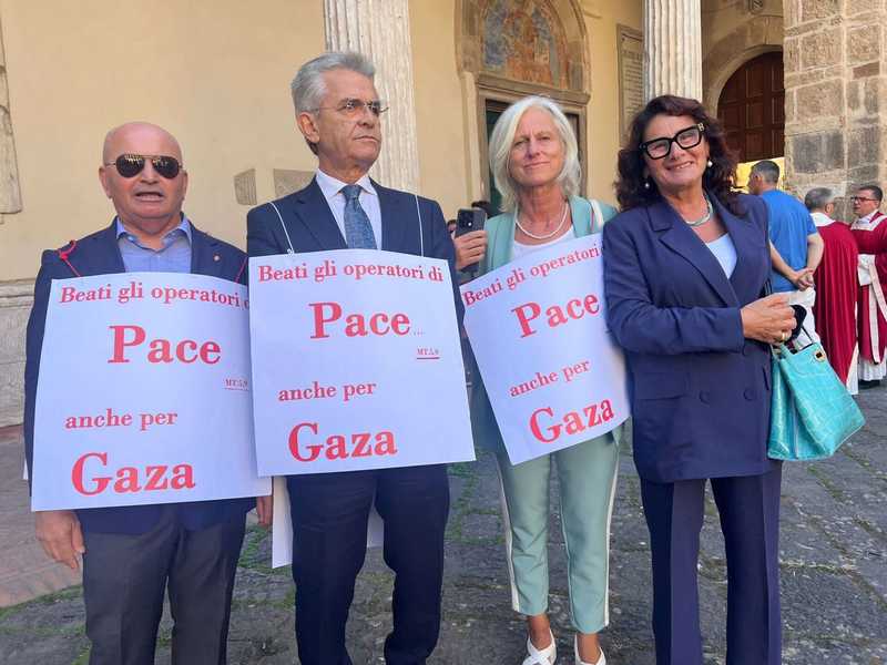 San Matteo, prima della Messa la Pace per Gaza