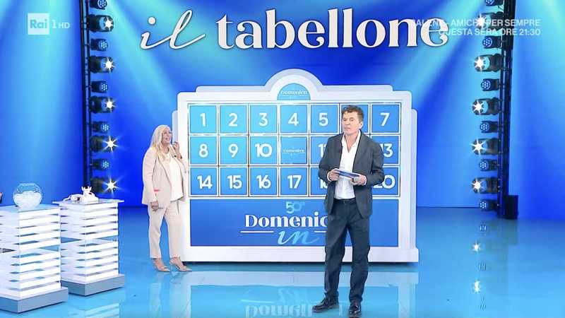 Mammucari polemico sul vecchiume televisivo, poi fa il Tabellone a Domenica In