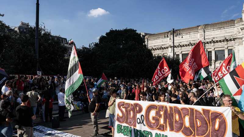 Sciopero Gaza, oggi l’Italia in piazza: cortei e presidi in 80 città