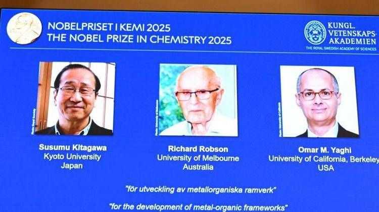 Il Premio Nobel 2025 per la Chimica a Kitagawa, Robson e Yaghi per una nuova architettura molecolare