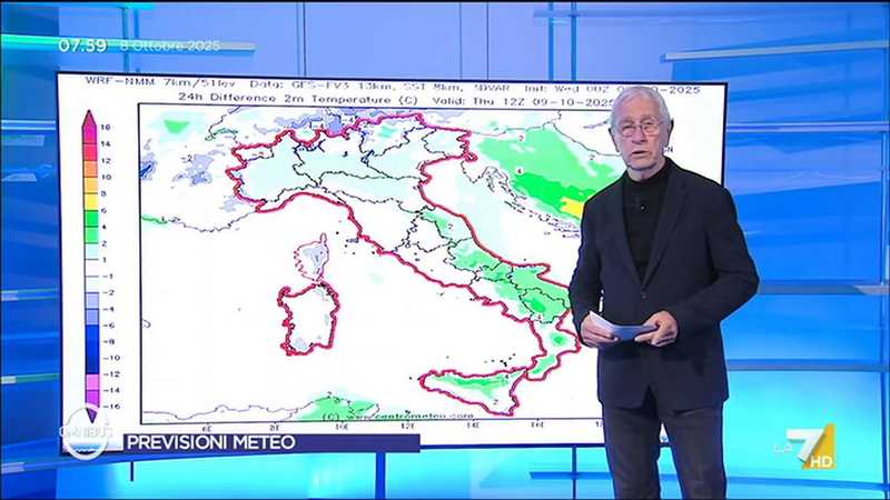 Addio a Paolo Sottocorona, le sue ultime previsioni del tempo