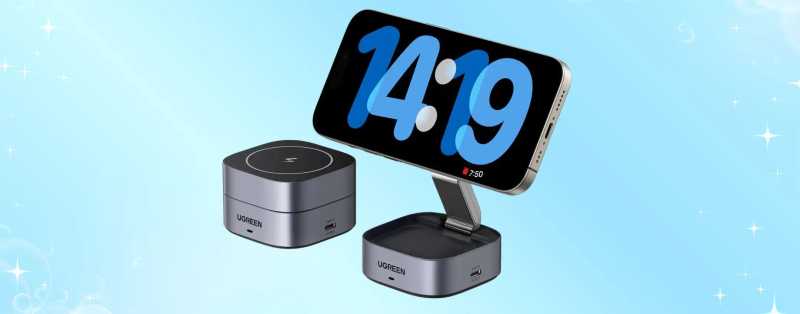 Caricatore Wireless 2-in-1: Sconto del 40% per Ricarica Veloce e Design Magnetico