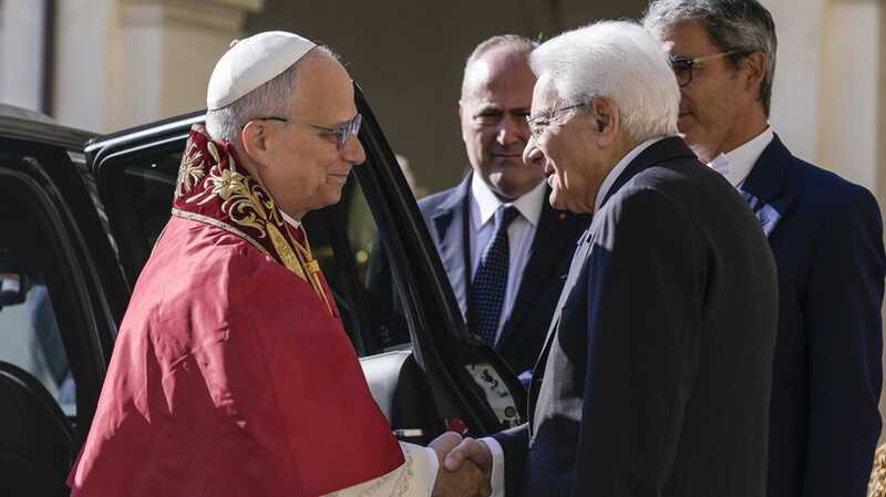 Papa Leone XIV al Quirinale. Mattarella: "Disarmare animi e parole. Israele e Palestina abbiano due Stati"