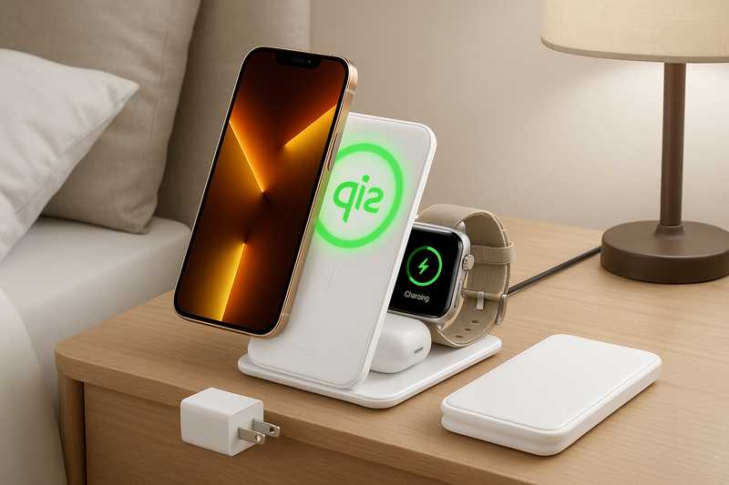 Basta disordine da cavi: ecco la stazione di ricarica 3-in-1 a meno di 30 euro