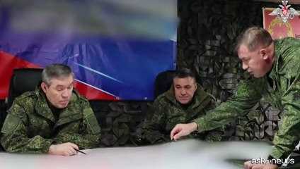 Capo Stato Maggiore russo Gerasimov riappare con mappa 'cancellata