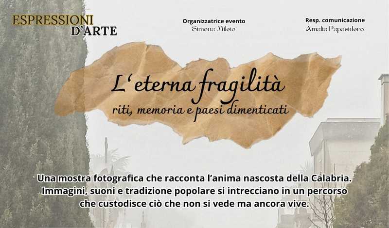Arte e memoria a San Giorgio Morgeto con “L’eterna fragilità
