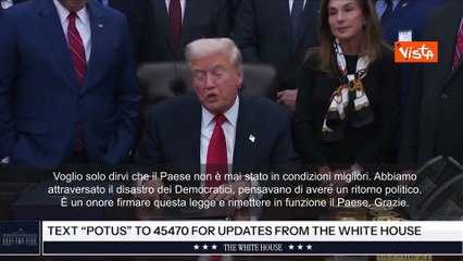 Trump firma legge che chiude lo shutdown Usa da record