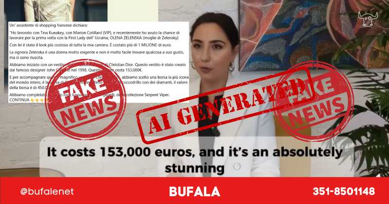 Deepfake su Olena Zelensky: la personal shopper inesistente