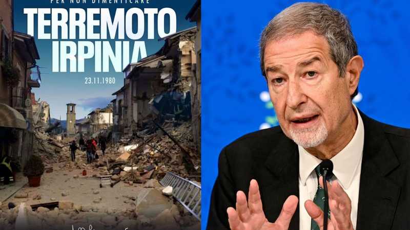 Musumeci, gaffe social: Irpinia ricordata con foto di Amatrice