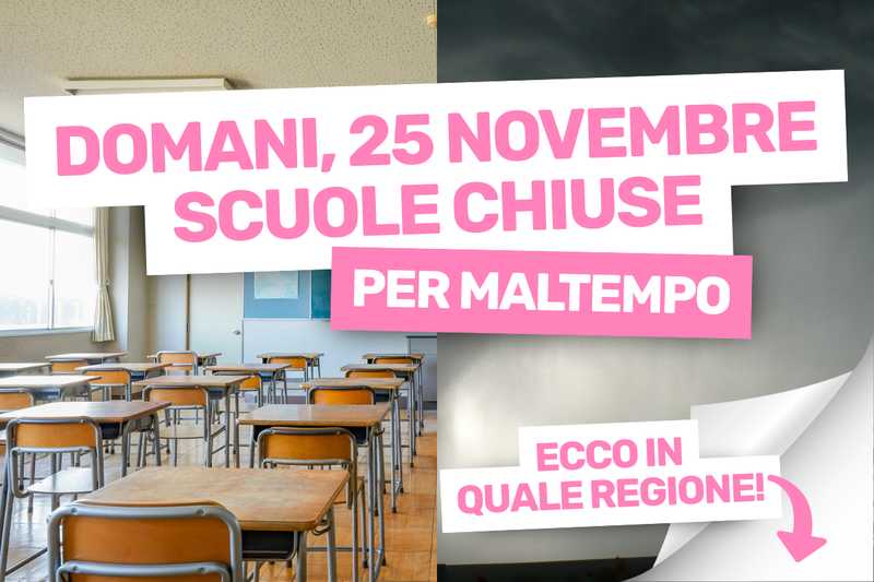 Allerta Meteo: Scuole Chiuse Domani in Molte Regioni