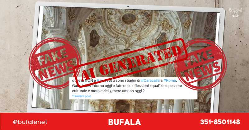 Terme di Caracalla: l'inganno dell'immagine "non AI" smascherato