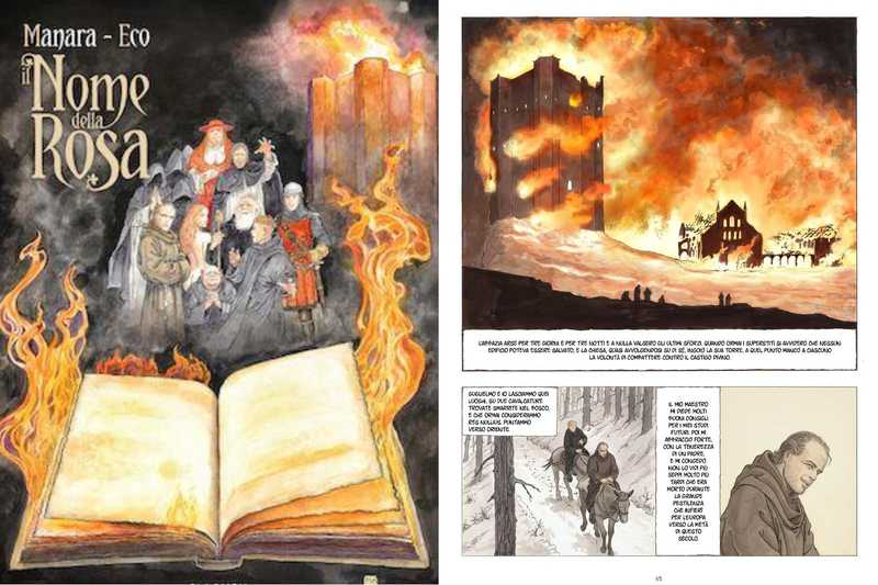 Manara illumina il Medioevo di Eco: arte e mistero