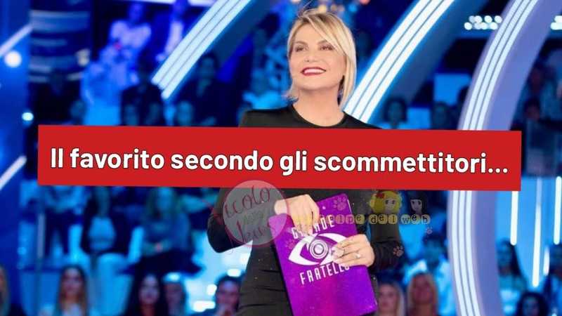 Grande Fratello: il favorito incoronato dalle quote dei bookmaker