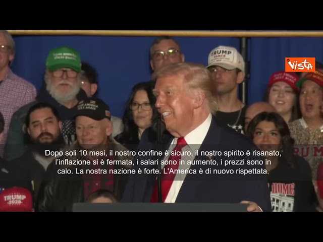 Trump in Pennsylvania: L'America torna più forte e rispettata in 10 mesi