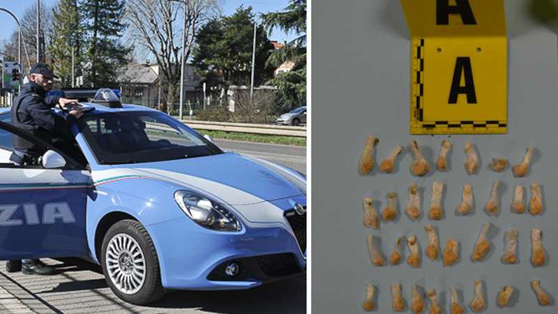Pusher di Buscate: cocaina lanciata dal terrazzo