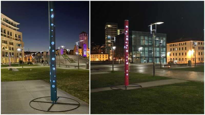 Savona illumina Piazza Rossa: Nuove luci magiche