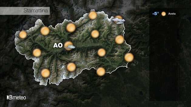 Meteo Valle d'Aosta: previsioni video e aggiornamenti completi