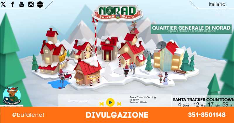 NORAD segue Babbo Natale dal 1955: la magia dei radar