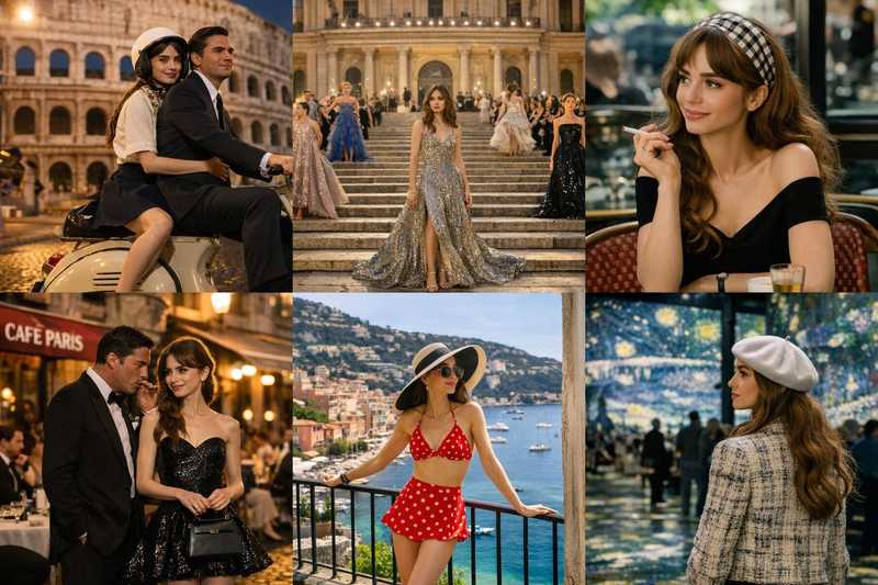 Emily in Paris 5: I Look Ispirati al Cinema Generano Dibattito