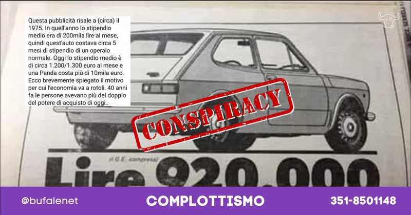 Pubblicità 1975: profezia sul declino economico?