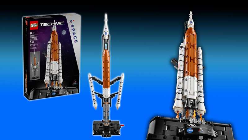 Il razzo LEGO Technic che spiega il programma Artemis in 70 cm