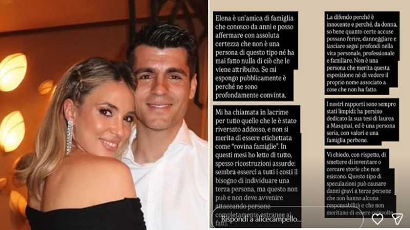 Morata, Elena e il triangolo: l'ira di Alice Campello esplode