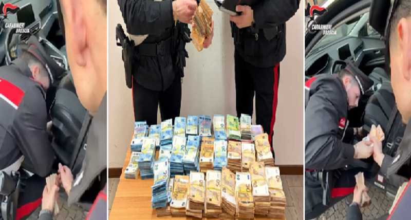Fermato con 260mila euro in auto scoperti 180mila nascosti in casa