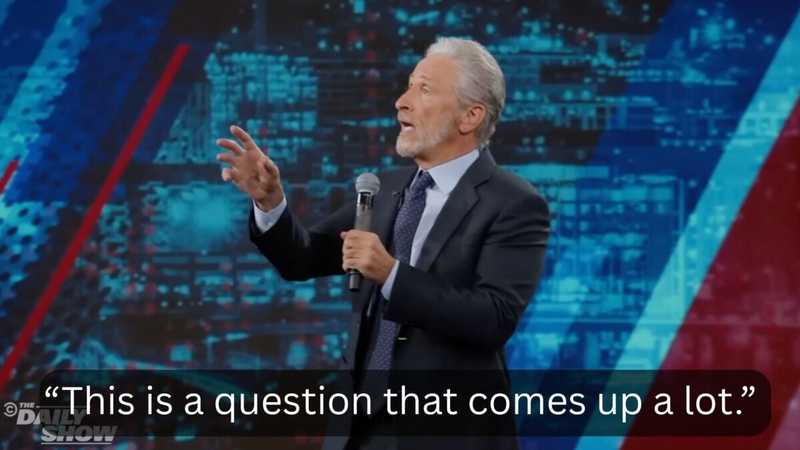 Jon Stewart su candidatura presidenziale: "Non è un no, ma non è un sì