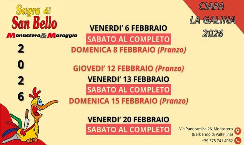 Sagra di San Bello: sapori e tradizioni a Berbenno di Valtellina