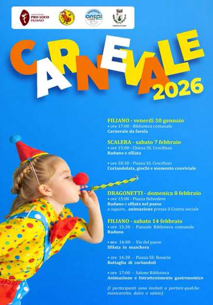 Carnevale Filiano: Tradizione e Festa tra Bambini e Adulti