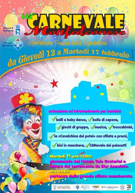 Carnevale Monfalconese 2026: tradizione e allegria nella 142ª edizione