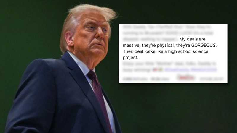 Trump ha paragonato l'accordo UE-India a un "progetto scolastico"?