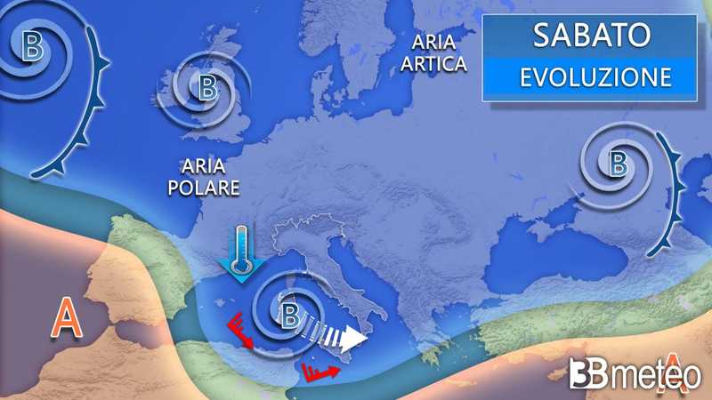 Nuovo ciclone mediterraneo: venti a 100km/h sulla Sardegna