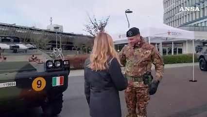 Meloni a Milano Rogoredo: "Qui per salutare e ringraziare i militari