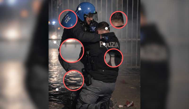 Polizia di Torino diffonde foto alterata con IA, scoppia caso e teorie complottiste
