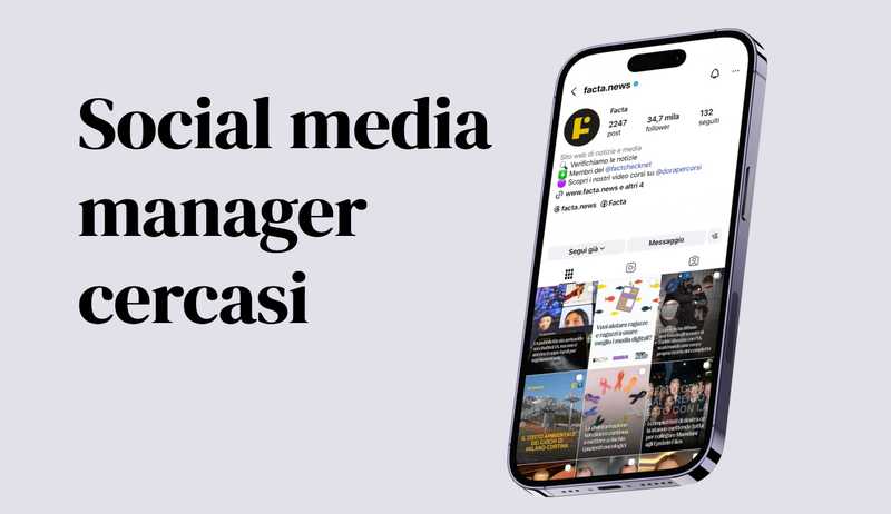 TFCF SRL cerca social media manager per progetti editoriali