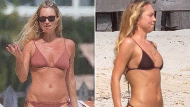 Kate Moss sul Spiaggia a Tulum: Bikini Teeny e Figlia