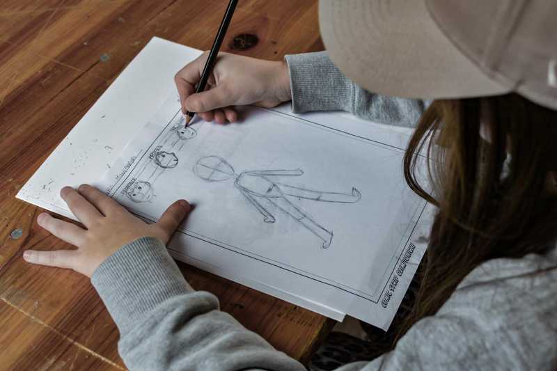 Lezioni di fumetto olimpico per i bambini