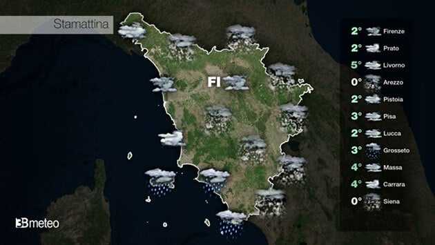 Previsioni Meteo Toscana: Aggiornamento Ore 7:18