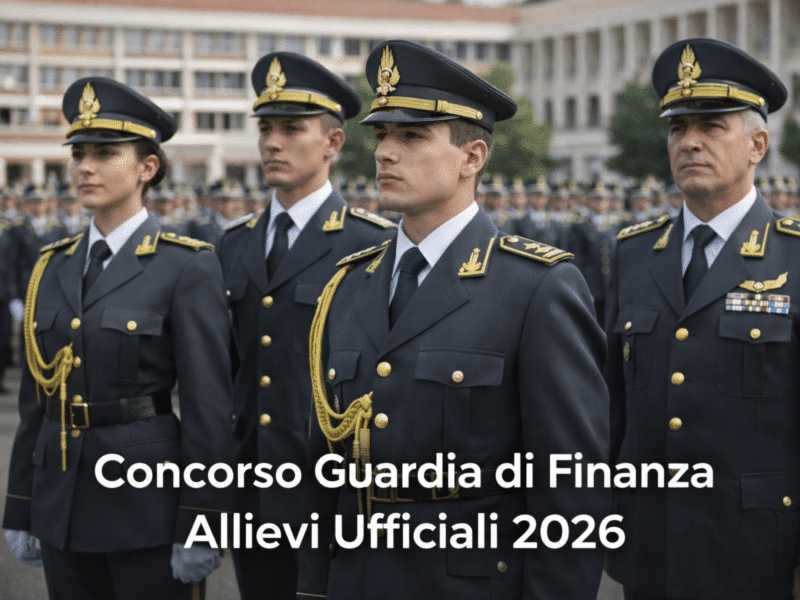 Bando Guardia di Finanza: 69 Allievi Ufficiali 2026/2027