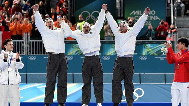 Italia oro nell'inseguimento a squadre