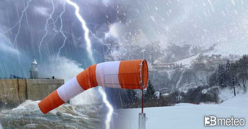 Maltempo in Italia: vento e neve colpiscono il Paese