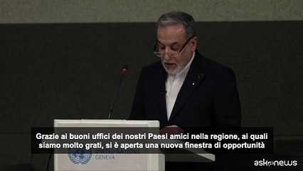 Ministro Esteri Iran: "Finestra di opportunità" con Usa a Ginevra