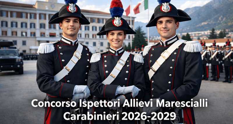 Concorso Carabinieri: Bandito il Bando per il 16° Corso Triennale