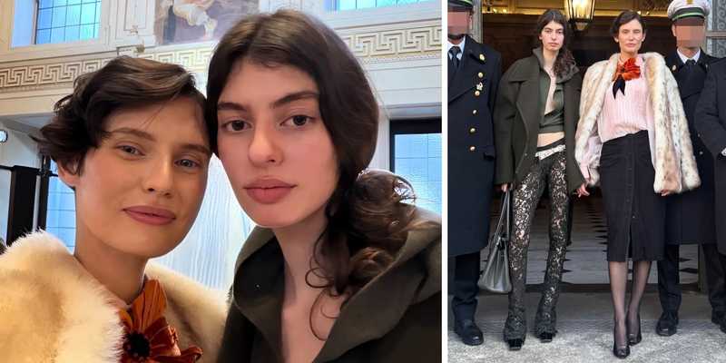 Bianca Balti e Matilde Lucidi a Palazzo Marino